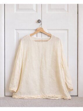 100% Linen Tunic Top - Brand New with Tags